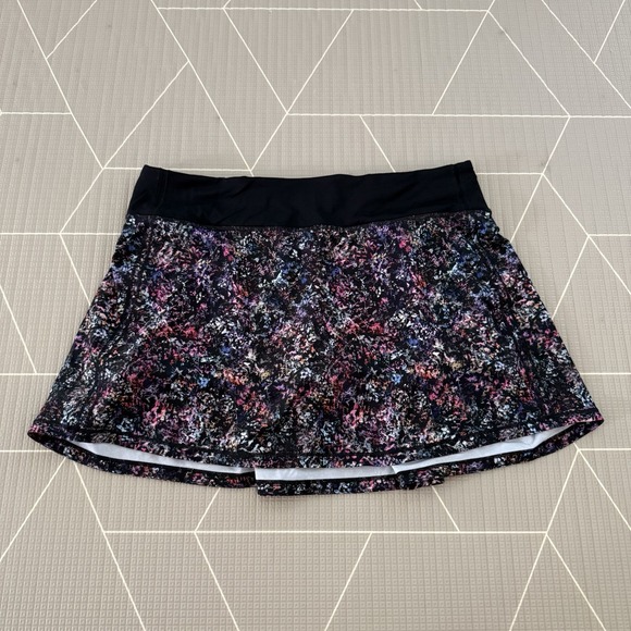 Lululemon Pace Rival Mid-Rise Skirt Size 10 Flowerescent Multi LW8ACQT - Picture 1 of 7
